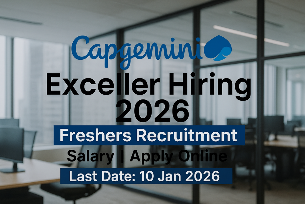Capgemini Exceller Hiring 2026
