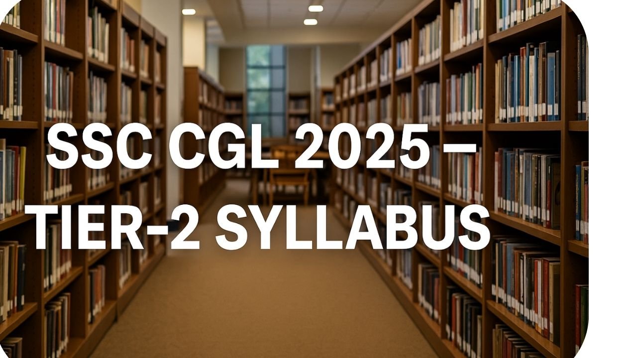 SSC CGL Syllabus 2025